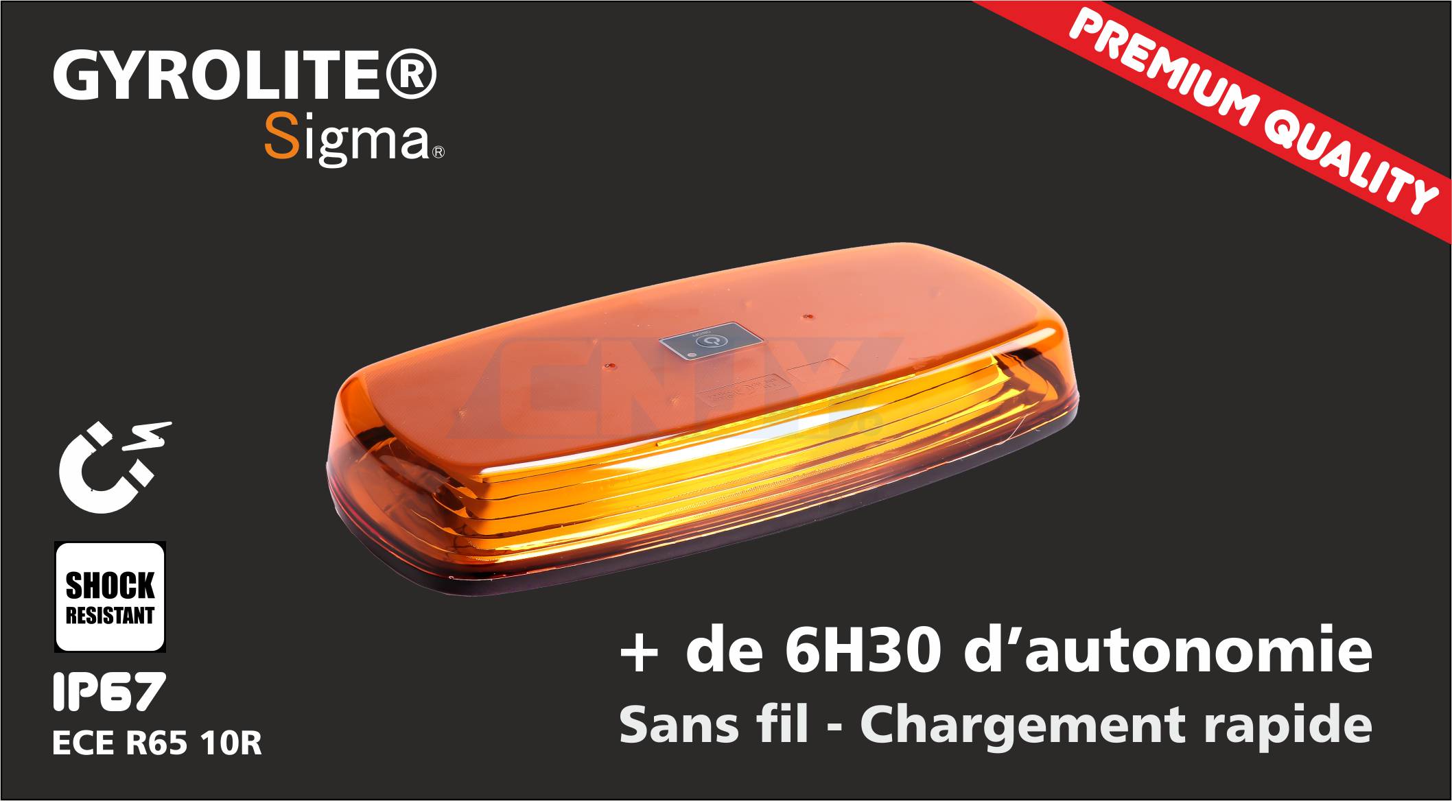 Gyrophare led rechargeable